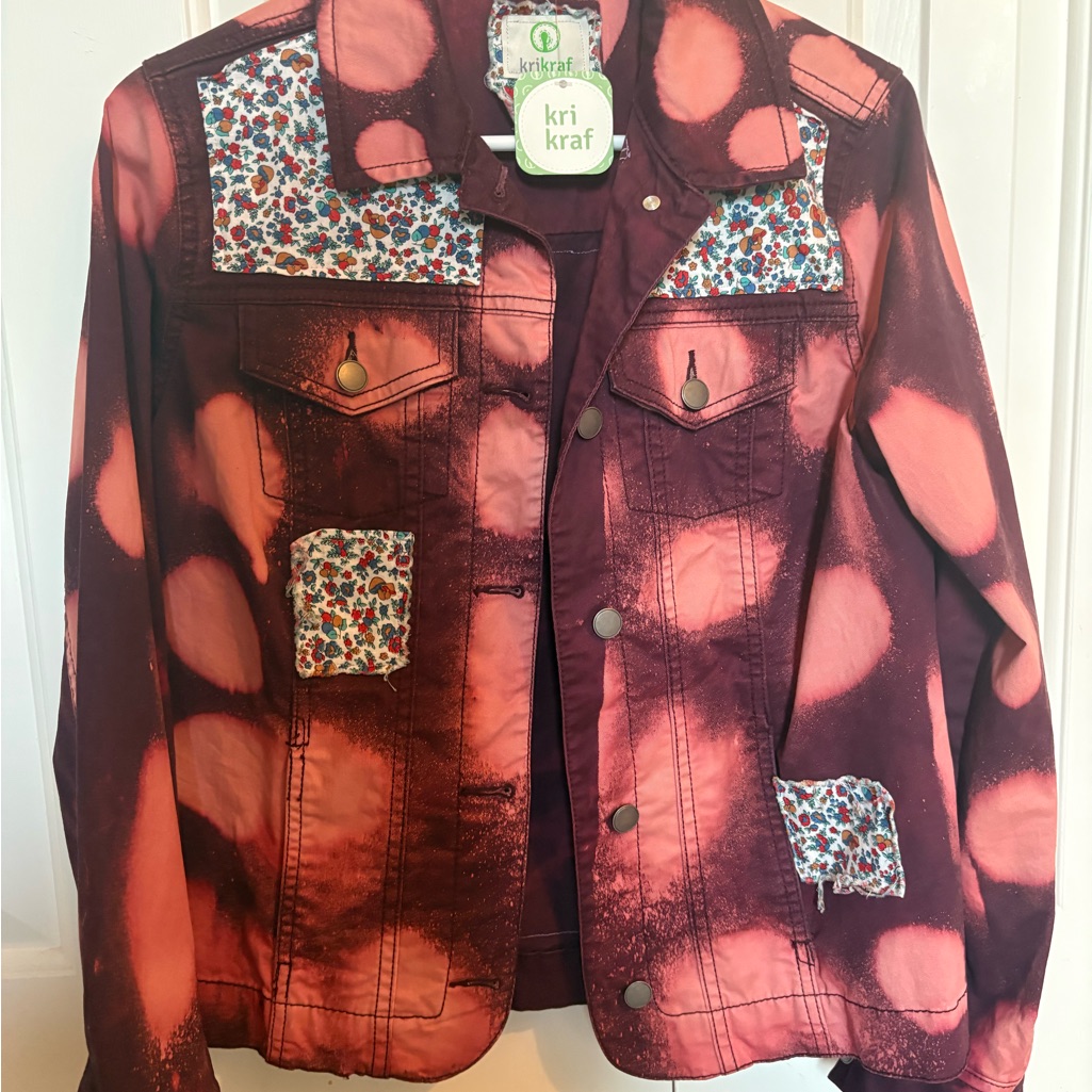 Unique Dyed And HandStitched Denim Jacket From Local Artisan